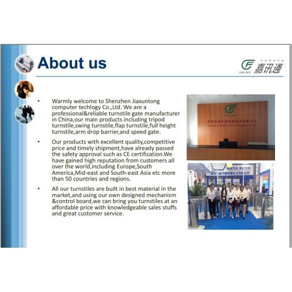 Waist High Swing Barrier Gate , IC / ID Card Reader Pedestrian Security Gate