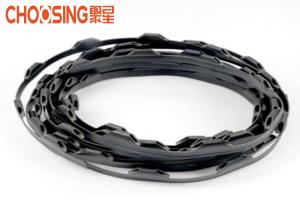 Black Color Plastic Clip Strips Efficient For Connecting Zig Zag Spring / Frame