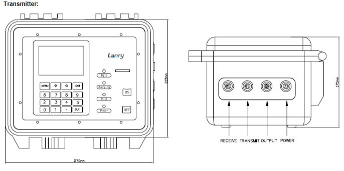 Portable Doppler Ultrasonic Flow Meter With Data Logger Function