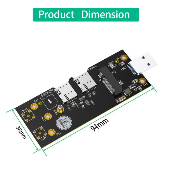 NVME NGFF M.2 To USB 3.0 Adapter With Dual NANO SIM Card Slot