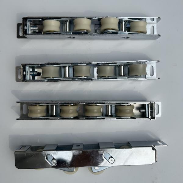 Stainless Steel Adjustable Sliding Door Roller Four Door Pulley 23mm Width 20mm Height