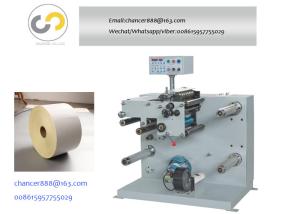 Automatic label slitting and rewinding machine with counting, blank label cutting machine