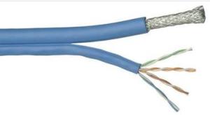 4 Pair CAT5E Lan Cable , RG6QUAD with 24AWG UTP CAT5E Cable For computer network