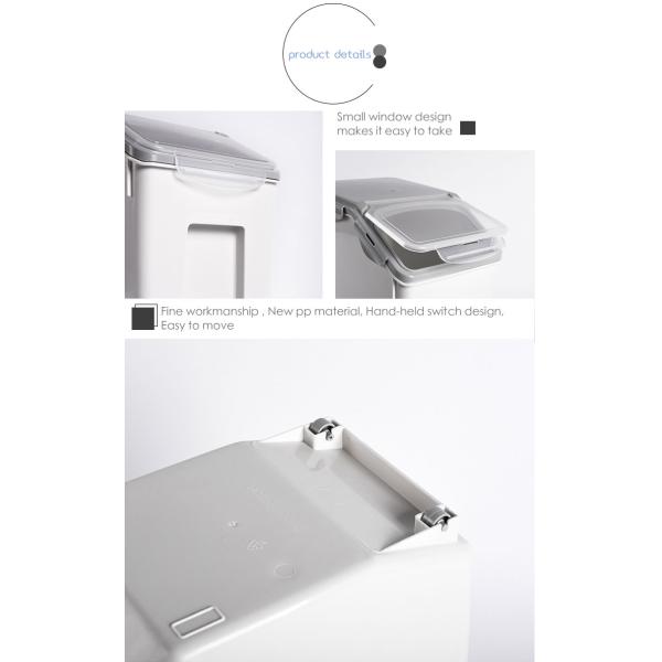 Sealed 10kg Storage Container Airtight Rice Container 5kg White