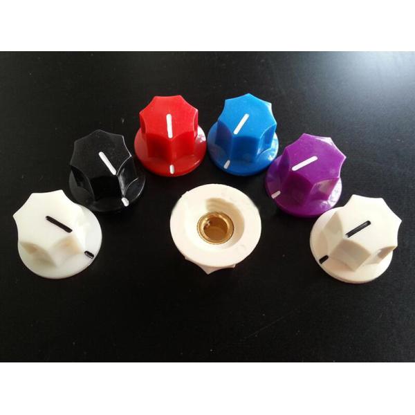 Plastic Guitar AMP Volume Knob D15mm H10mm Control Function White Set Pointer Knobs