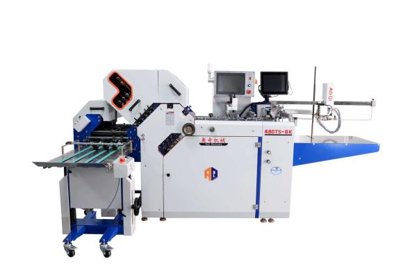Cheap Width 480mm Large Format Leaflets Folding Machine with Cross Folder Machine for sale