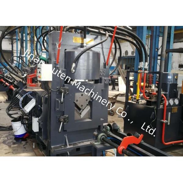 2 Punches Per Side CNC Angle Punching Marking Shearing Line Machine 630KN Punching Force