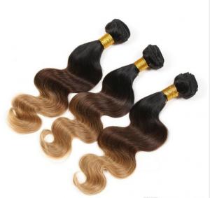 Best 3 Tone Body Wave Natural Ombre Hair Extensions  Brazilian Hair Weave wholesale
