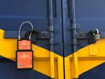 IP67 orange Dustproof GPS Smart Lock With Remote Control