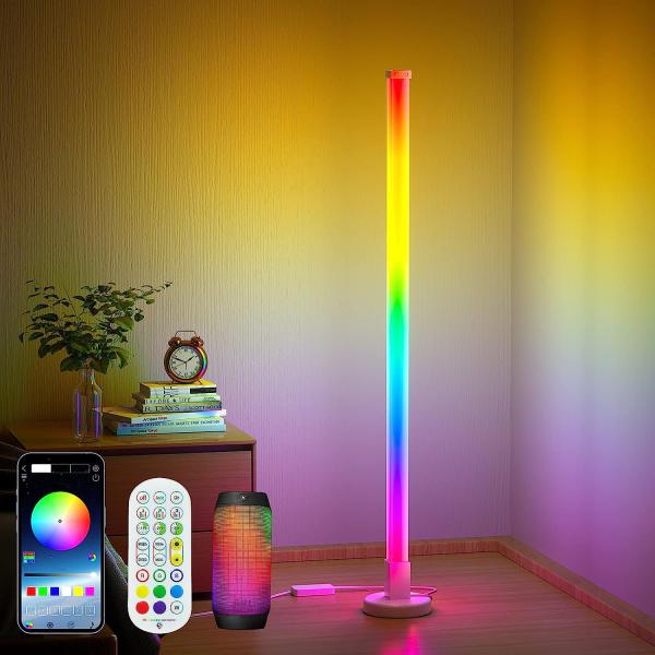Modern Design RGB Multicolor Living Room Light Stand Floor Lamp Adaptor Only USB Plug