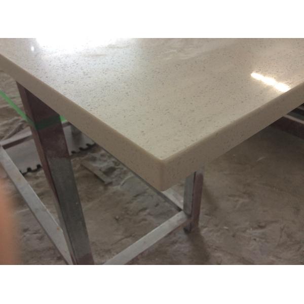 Fire Proof Solid Quartz Countertops Alkali Resistance Customized Size