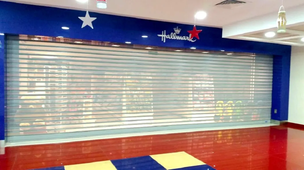 Industrial Aluminum Roller Shutter Door 80mm with Remote Control