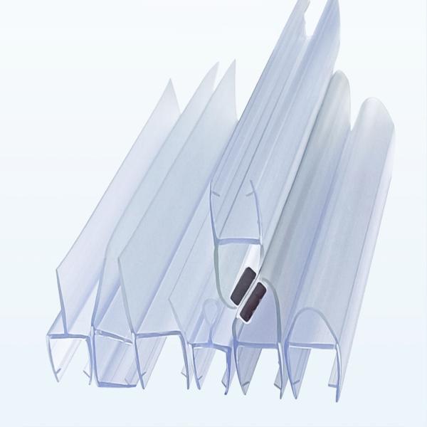 Silicone Curved Rubber Plastic Seal for Custom Shape H Shape PVC Bath Shower Screen