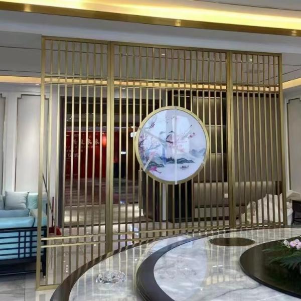 Aluminum frame restaurant decoration partition wall panel metal room divider