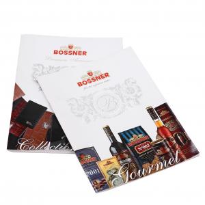 China Cigar Products Catalogue Embossing Gold Hot Stamping Craft on Book Cover Custom Design CMYK Printing on sale