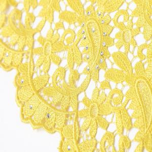 Best F50264 customizable 51-52&quot; polyester dress making guipure embroidered lace fabric for sale wholesale
