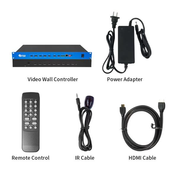 Bitvisus 4K60 Resolution Video Wall Controller with Seamless Switching and Multi-Window Control