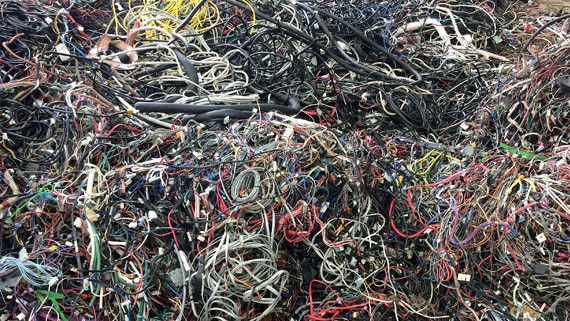 PLC Control Recycling 12KW Cable Granulator Machine