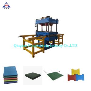 China Ce Iso 200t Four Column Rubber Tile Making Machine Vulcanizing Rubber Brick Making Machine on sale