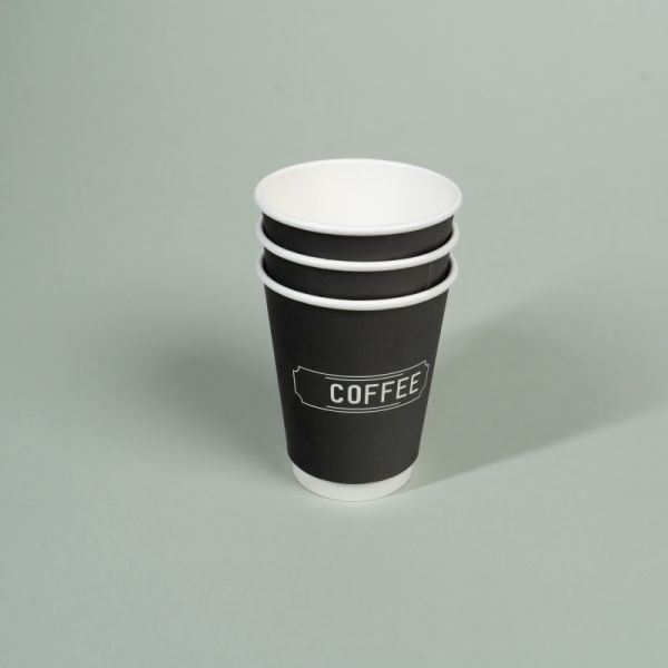 Biodegradable disposable paper cup custom logo single and double-layer coffee paper cup