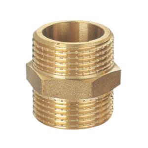 Best Precision Machining Brass Fittings Threaded M/M Brass Hexagon Nipple wholesale