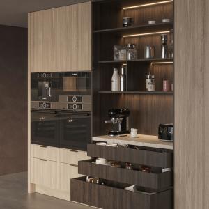 China OEM New Modern Matte Finished Luxury Villa Lacquer Kitchen Cabinets on sale