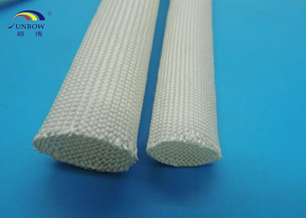 Cheap Uncoated Braided Fiberglass Sleeving for Carbon Brush , Soft and Eco-friendly for sale