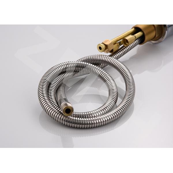 Electroplate Hot Cold Pull Out Sink Faucet Kitchen Tap