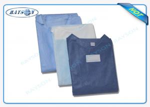 Best 100% PP , SMS Non Woven Fabric Sterile Disposable Surgical Gown Sauna Dress wholesale