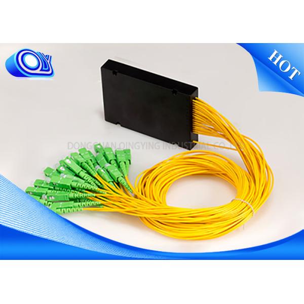 SC APC connector Optical PLC Splitter PLC SC 1 X 32 Splitter With ABS Black Box