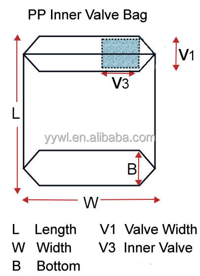 50kg PP Woven Cement Bag with Valve Moisture Proof ISO9001 Certified