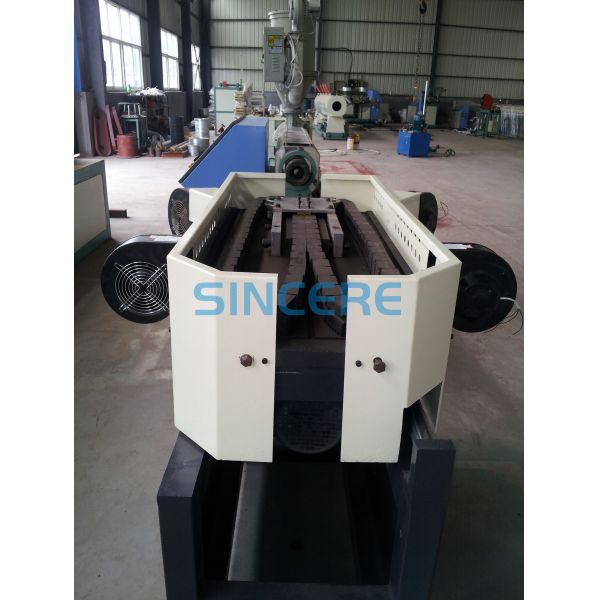 Plastic PP PA HDPE Single Wall Corrugated Pipe production line