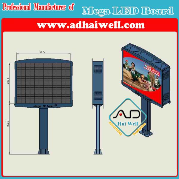 China Media Supper & Smart Mega Digital Outdoor LED Billboard