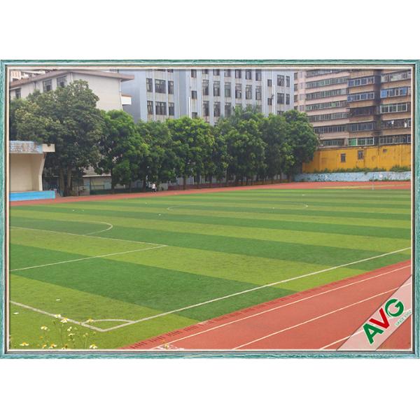 60 Mm Height Outdoor Soccer Artificial Grass / Turf For Exercise Long Life
