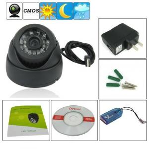 Best Dome 1/4&quot; CMOS CCTV Surveillance TF Card DVR Camera Home Office Hidden Security Monitor Digital Video Recorder wholesale
