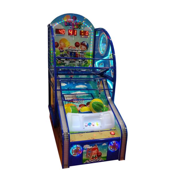 Amusement 220V Basketball Shooting Game Machine With Coin Bank Large Size