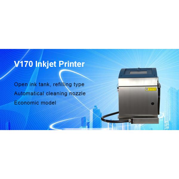 Refillable ink Cartridge Automated Inkjet Coding Printer Glass Paper Plastic Bottles Expiry Date Coding