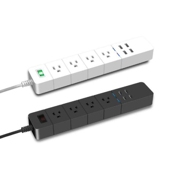 Type - C American Smart Identification Desk Mount Power Strip 50/60HZ 1875W