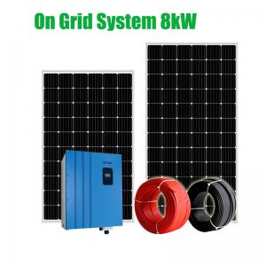 Best Residential Roof 19% Efficiency 150m 8KW On Grid Tier One Solar System wholesale