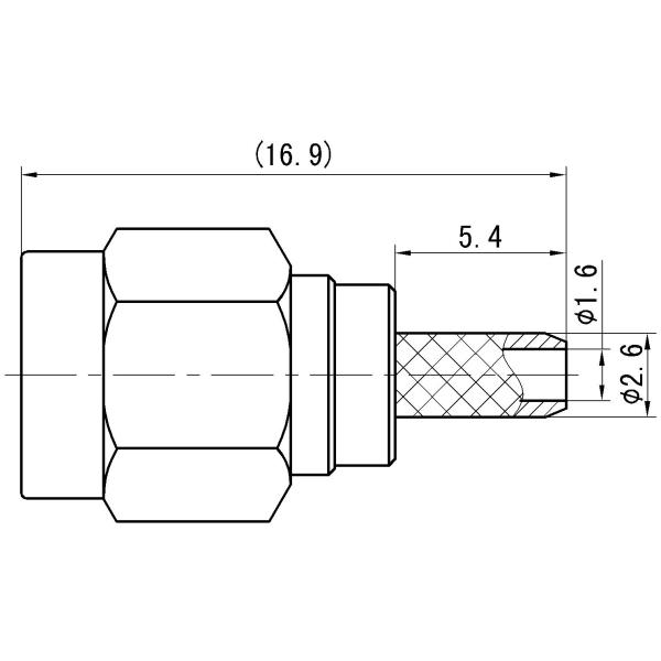 SMA Male RF Coaxial Connector – Compatible with RG316/U Cable