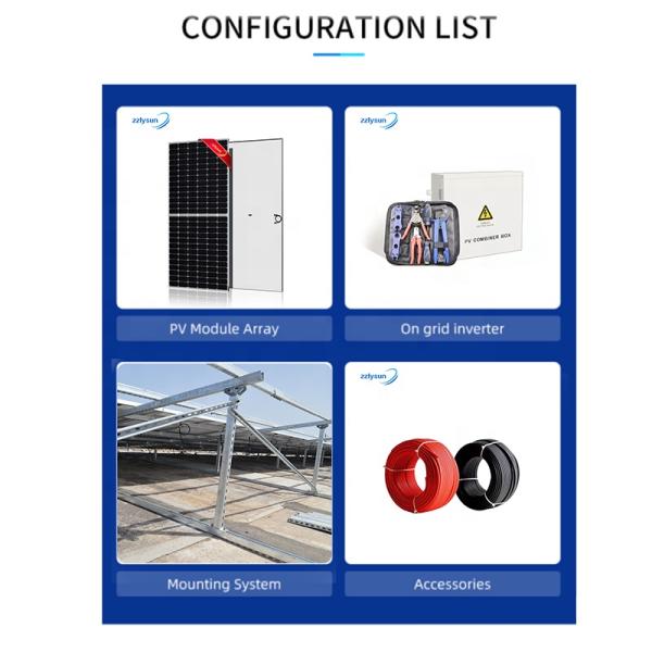 MPPT Inverter Solar Power On Grid System Home Solar Energy Kit 5KW