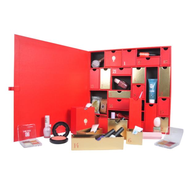 Cheap Custom Design Cardboard Luxury Gift Boxes Christmas Advent Calendar for sale