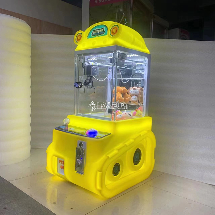 Super Tank LED Lightful 8 Cm 3 Intch Toy Candy Catcher Grabber Mini Gantry Bartop Claw Crane Arcade Game Machine