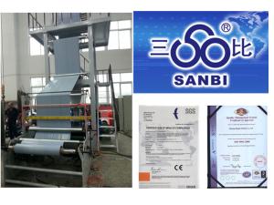 Screw Diameter 30mm Double layer Rotary Die Blown Film Extrusion Machine