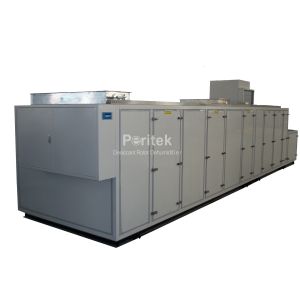 Air Desiccant Rotor Dehumidifier 15000m³/h Airflow PLC Control