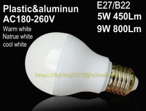 Best Hot sale led bulb ,SMD light source,3W/5W/7w/9w/12w,85-265v, ra70/80/90,E27 base type wholesale