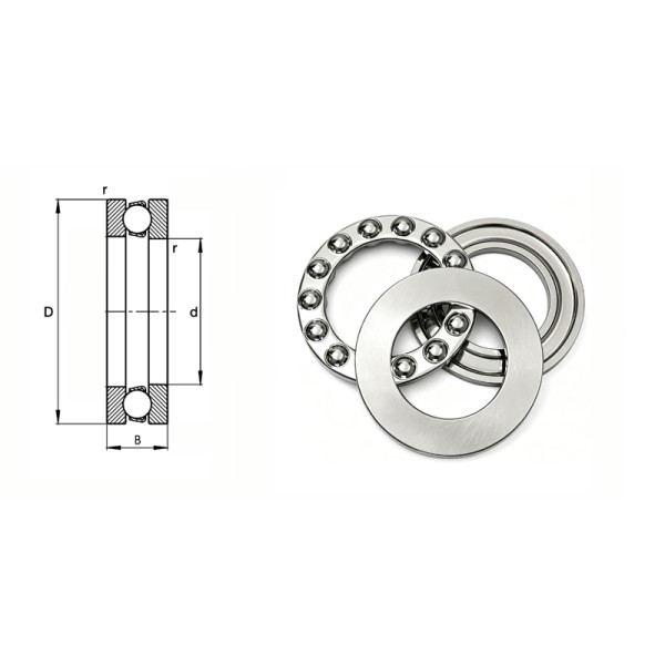 High Performance Thrust Ball Bearing 51156 8156 280*350*53mm Machine Tool and Precision Mechanical Bearings