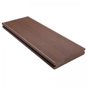 Best Wood Fiber 138*26mm Solid Composite Decking Waterproof Deck Boards Insect Resistant wholesale