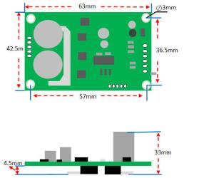 350W Brushless DC Motor Driver , 24v Dc Motor Speed Controller For Burshless Fan