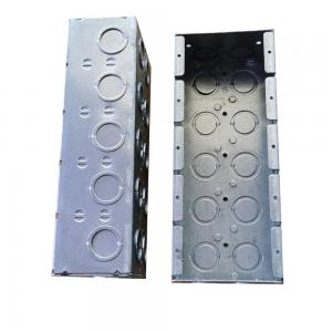 China 2 Gang 5 Gang Multi Gang Steel Conduit Box 1.60mm Thickness Pre Galvanized on sale